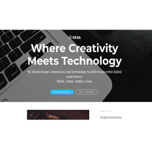 Home nexa modern website template